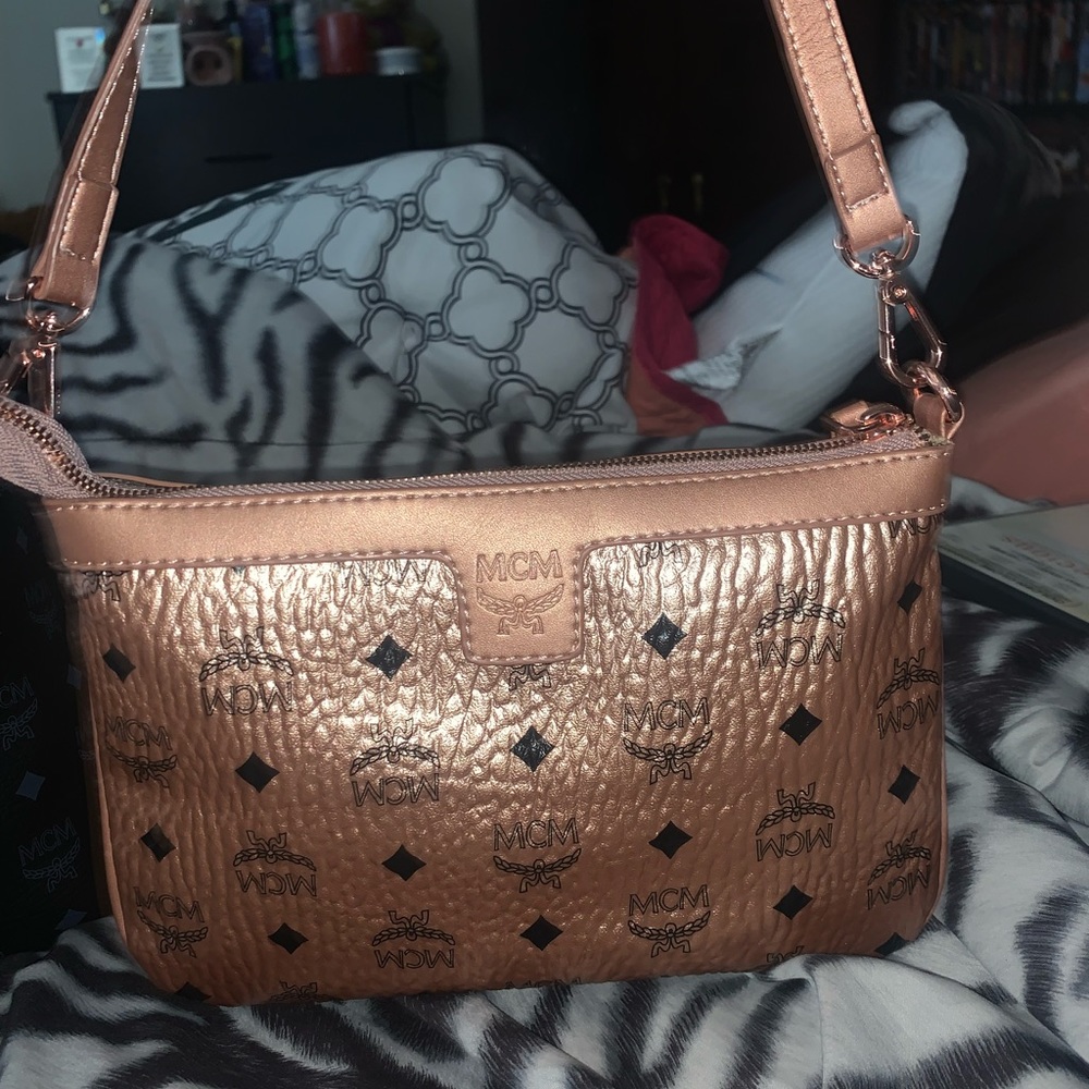 MCM Rose Gold Pouch